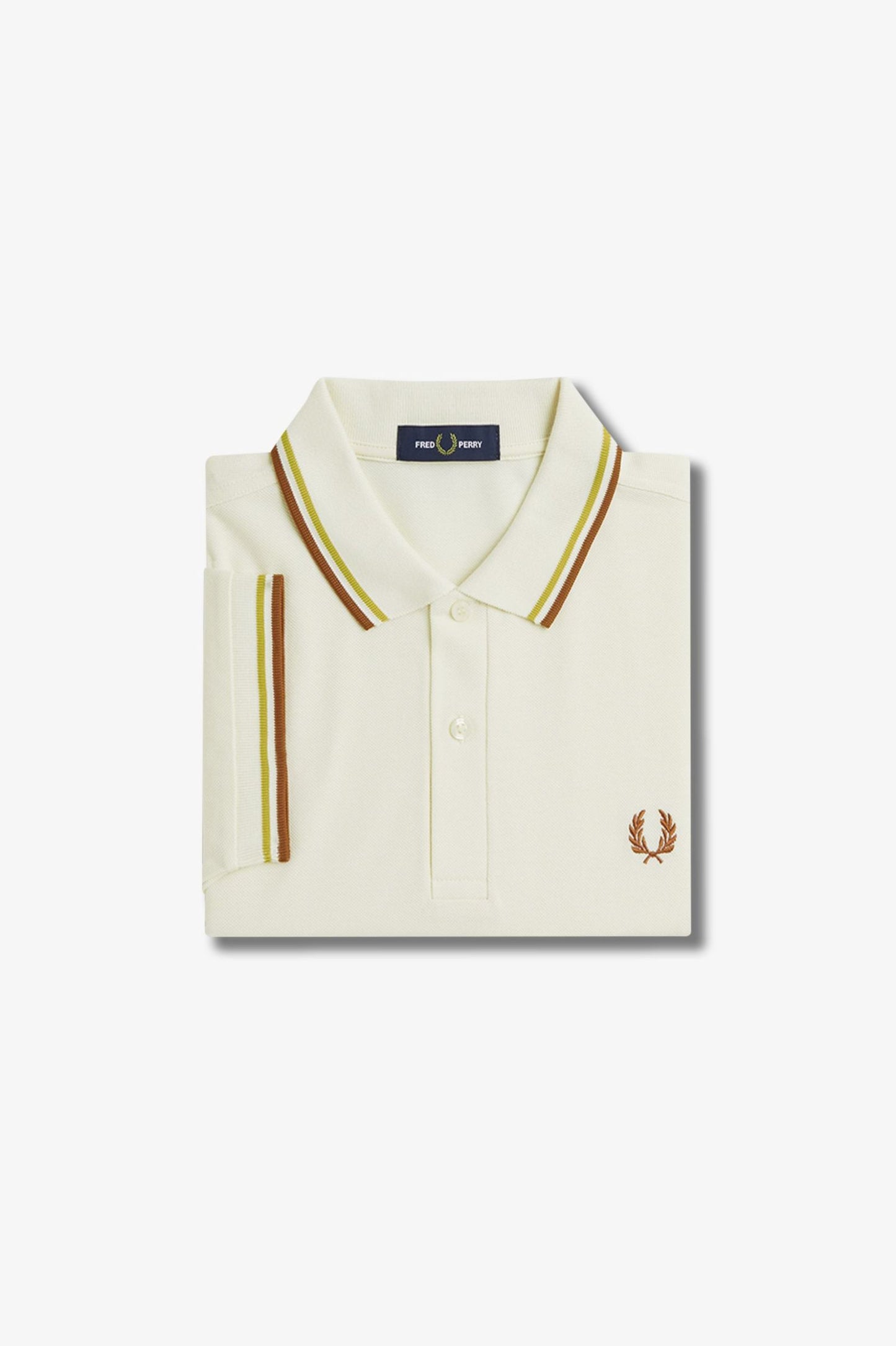 Fred Perry Ecru Twin Tipped Polo
