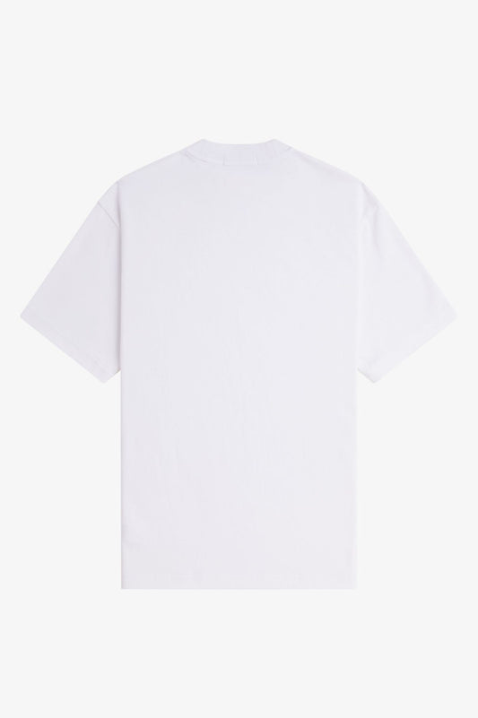 Fred Perry White Relaxed Fit T-Shirt