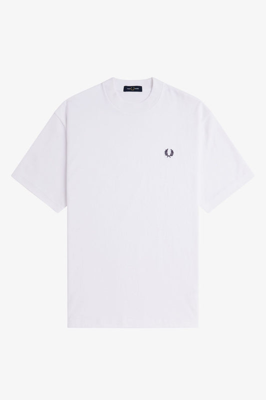 Fred Perry White Relaxed Fit T-Shirt