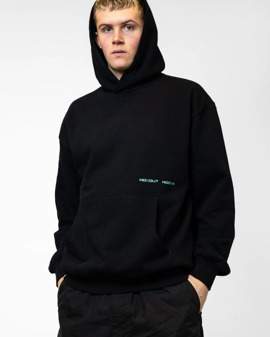 Hidden Hideout Black Singer Hoodie