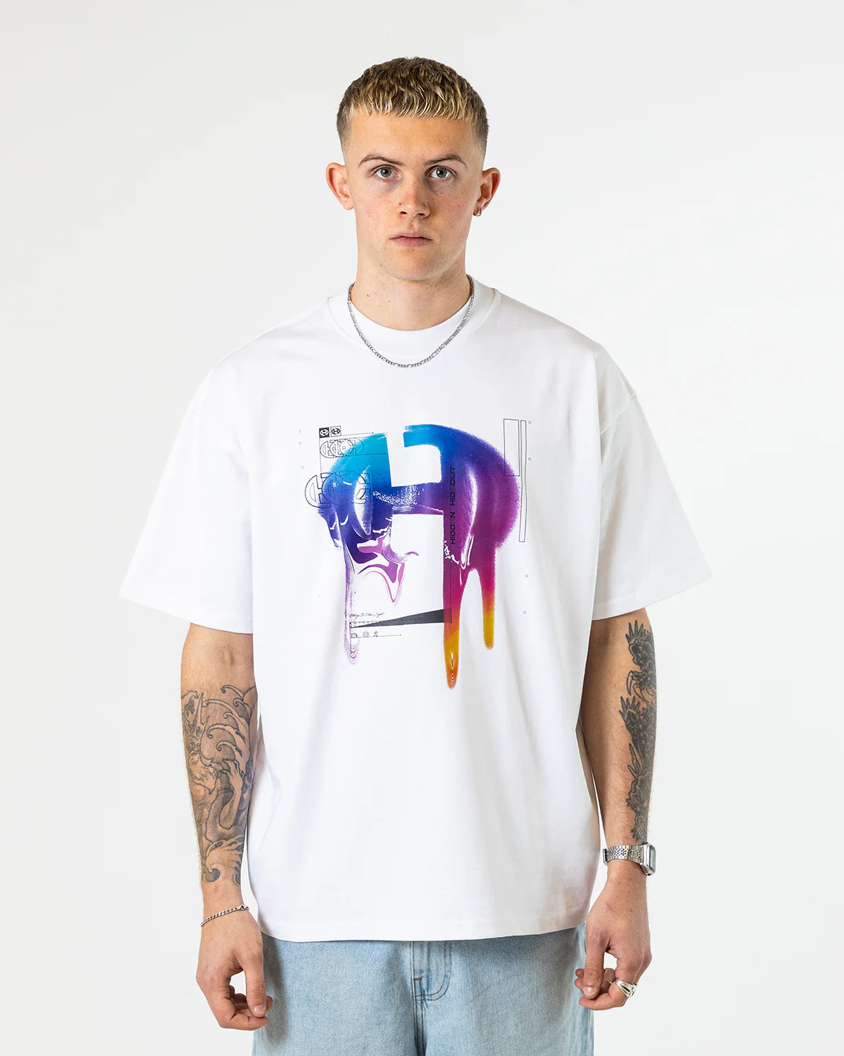 Hidden Hideout White Chrome T-Shirt