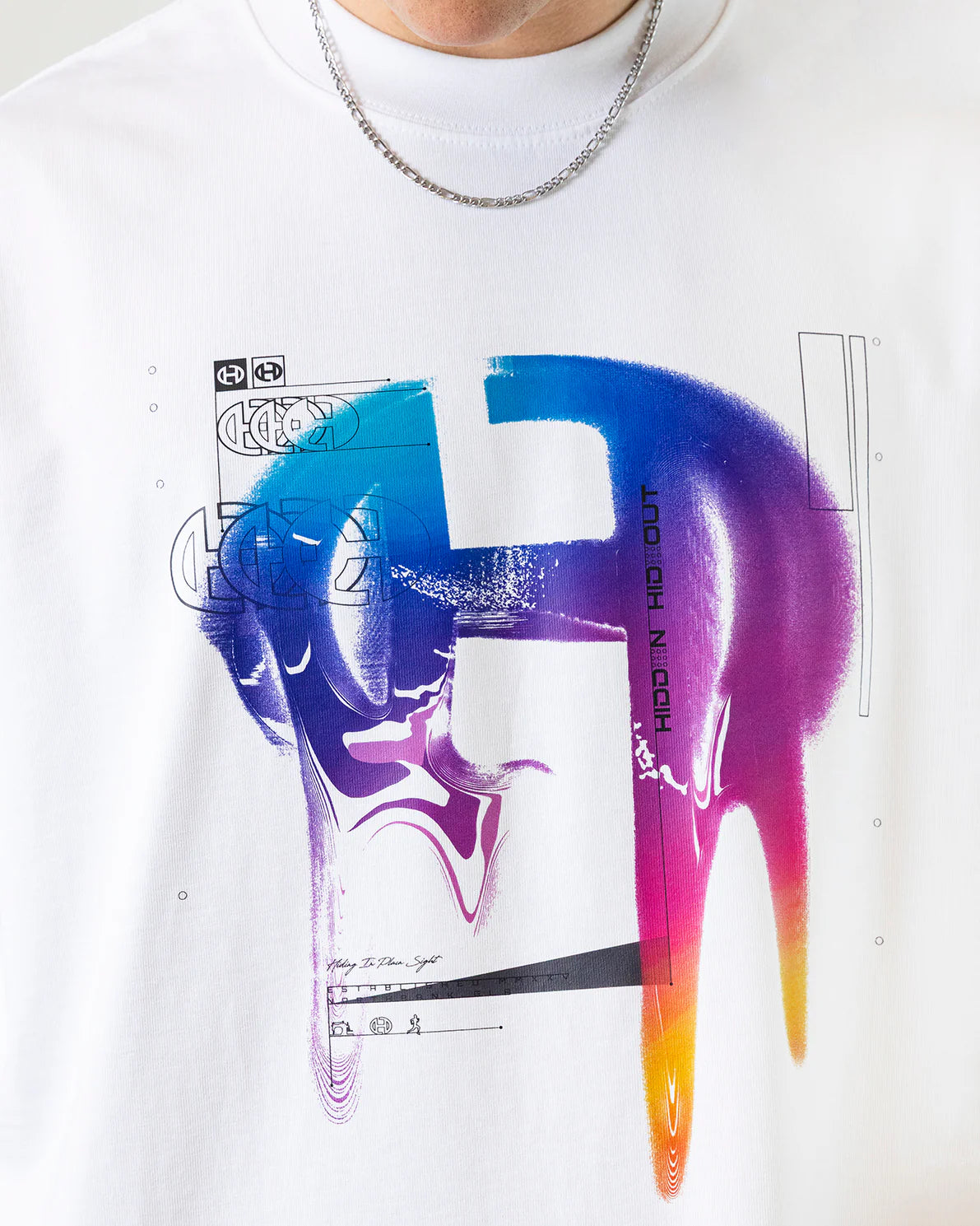 Hidden Hideout White Chrome T-Shirt