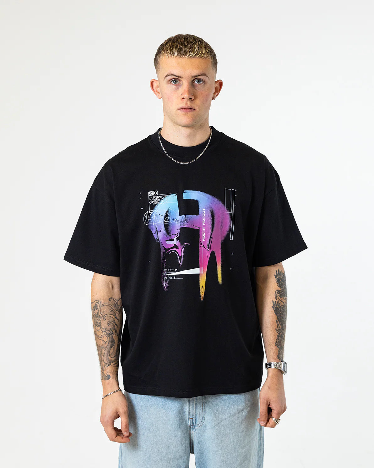 Hidden Hideout Black Chrome T-Shirt