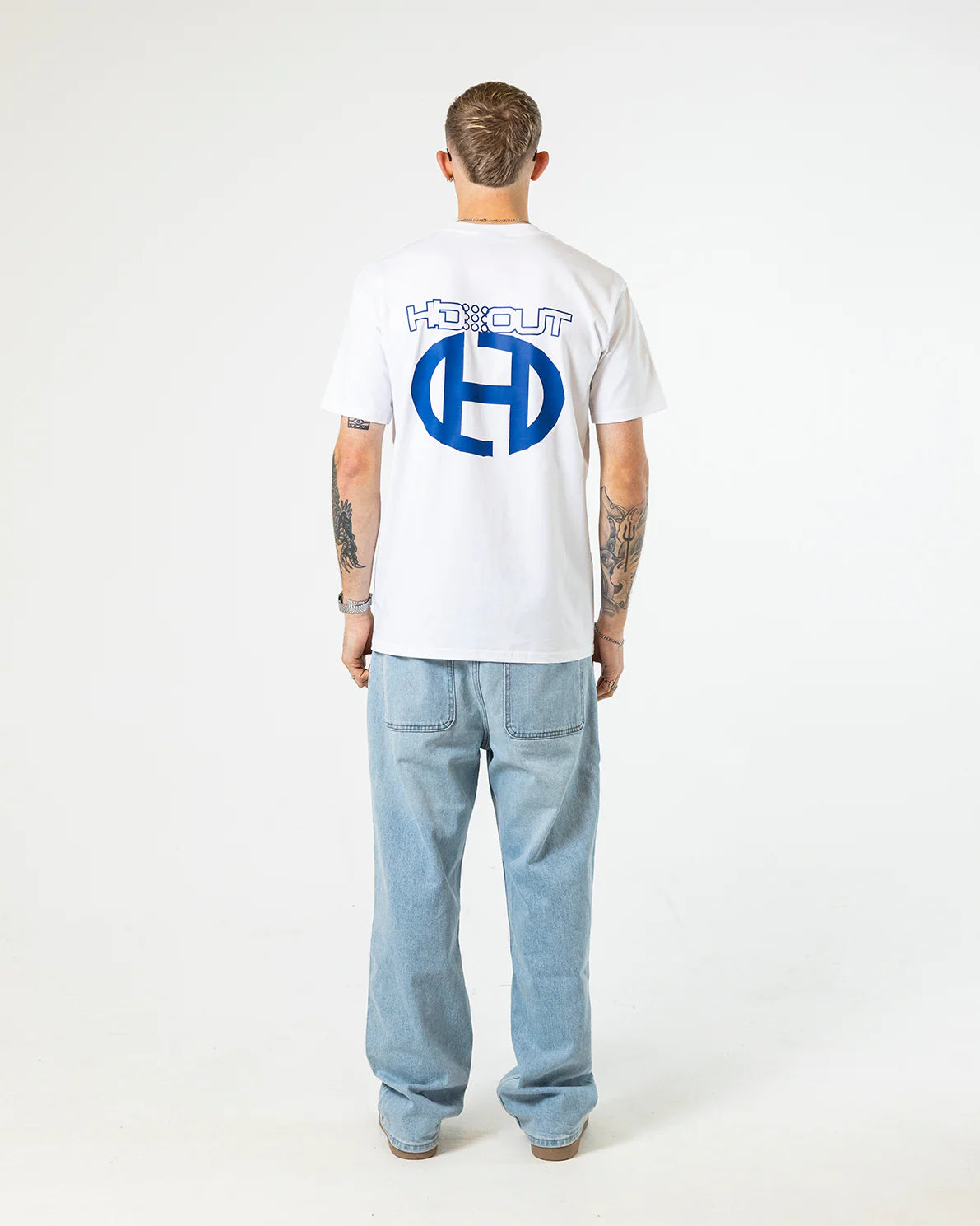 Hidden Hideout White Wonky T-Shirt