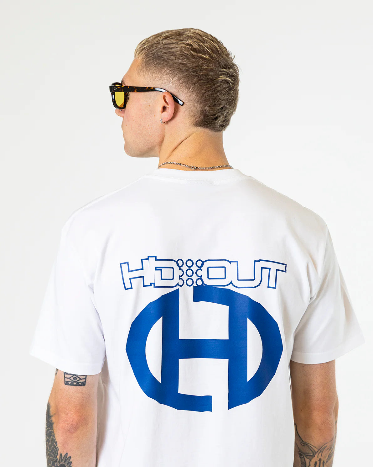 Hidden Hideout White Wonky T-Shirt
