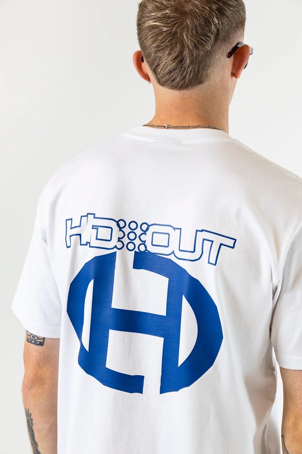 Hidden Hideout White Wonky T-Shirt