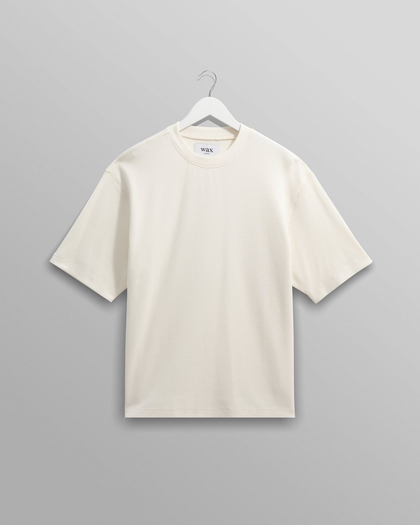 Wax London Ecru Milton Waffle T-Shirt
