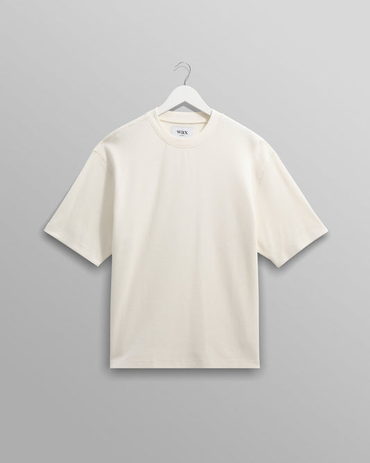 Wax London Ecru Milton Waffle T-Shirt
