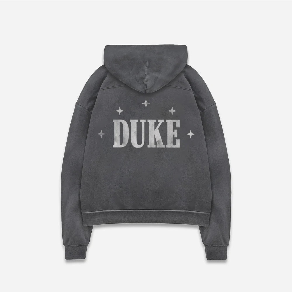 Duke + Dexter Washed Black Duke Plus Hoodie