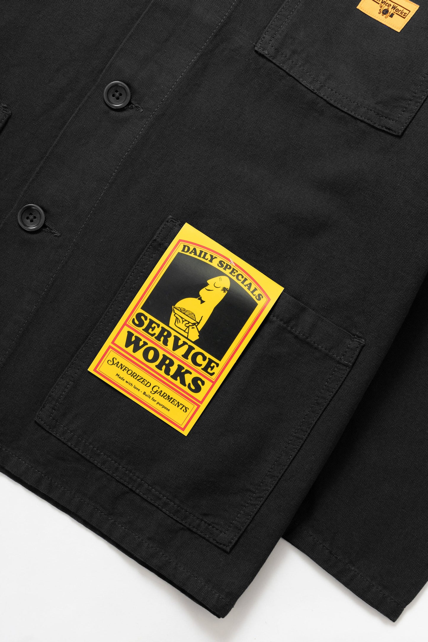 Service Works Black Classic Chore Jacket