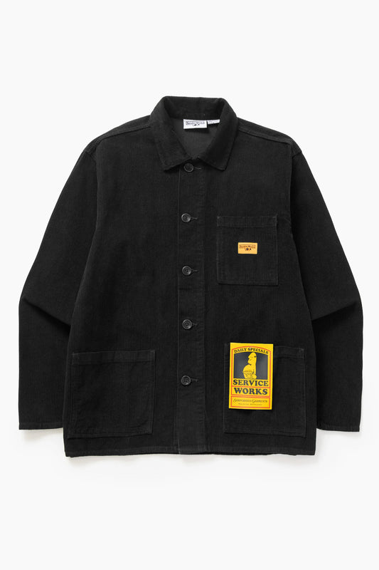 Service Works Black Corduroy Chore Jacket
