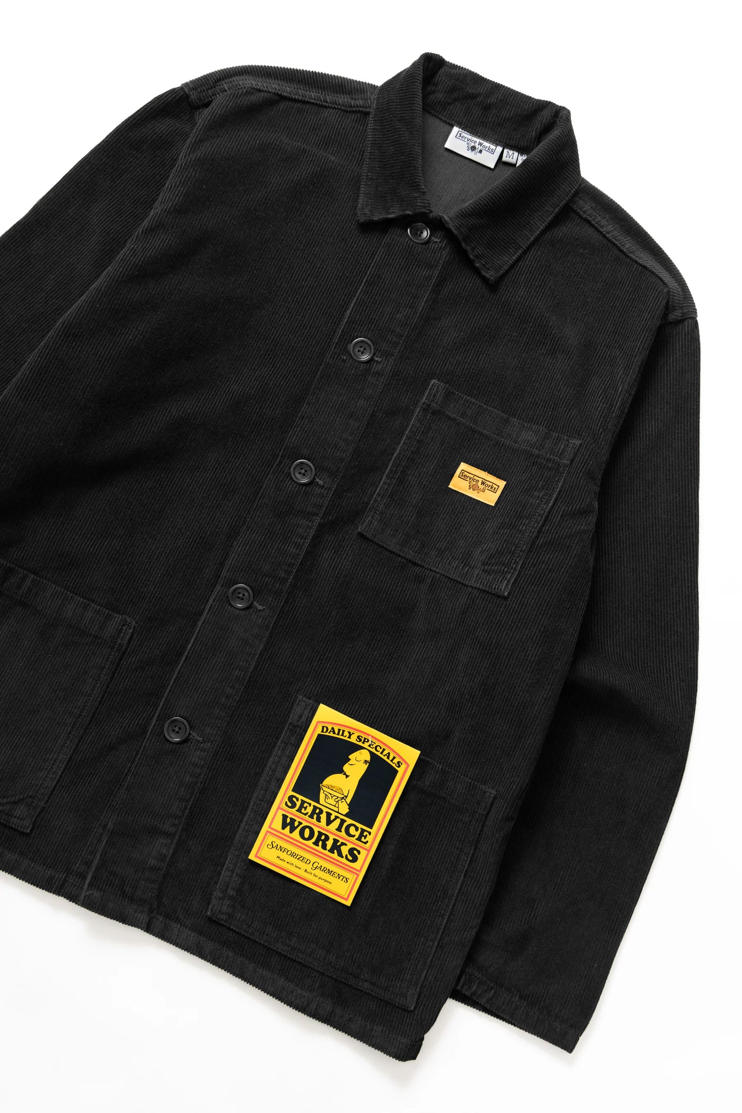 Service Works Black Corduroy Chore Jacket