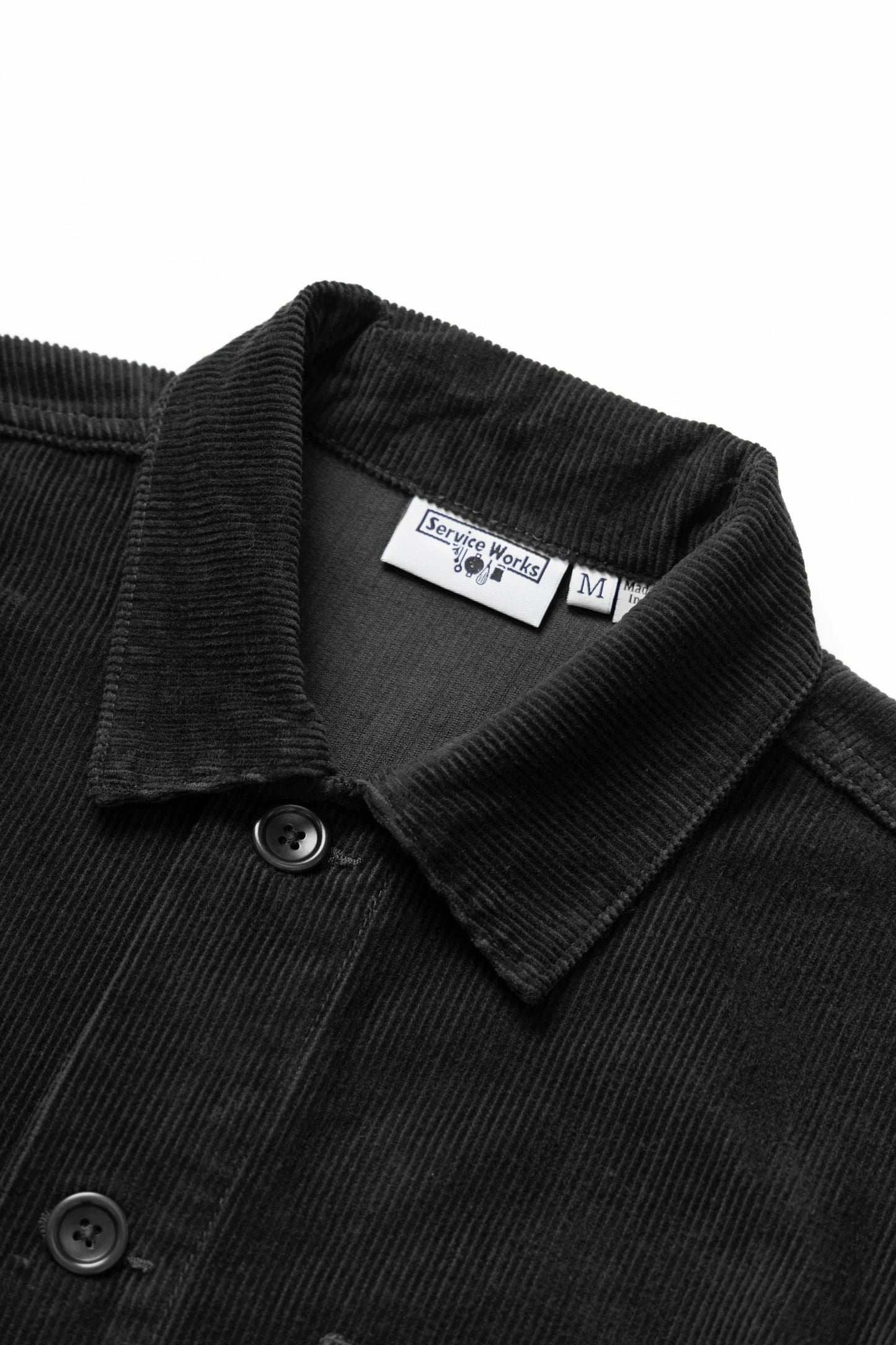 Service Works Black Corduroy Chore Jacket