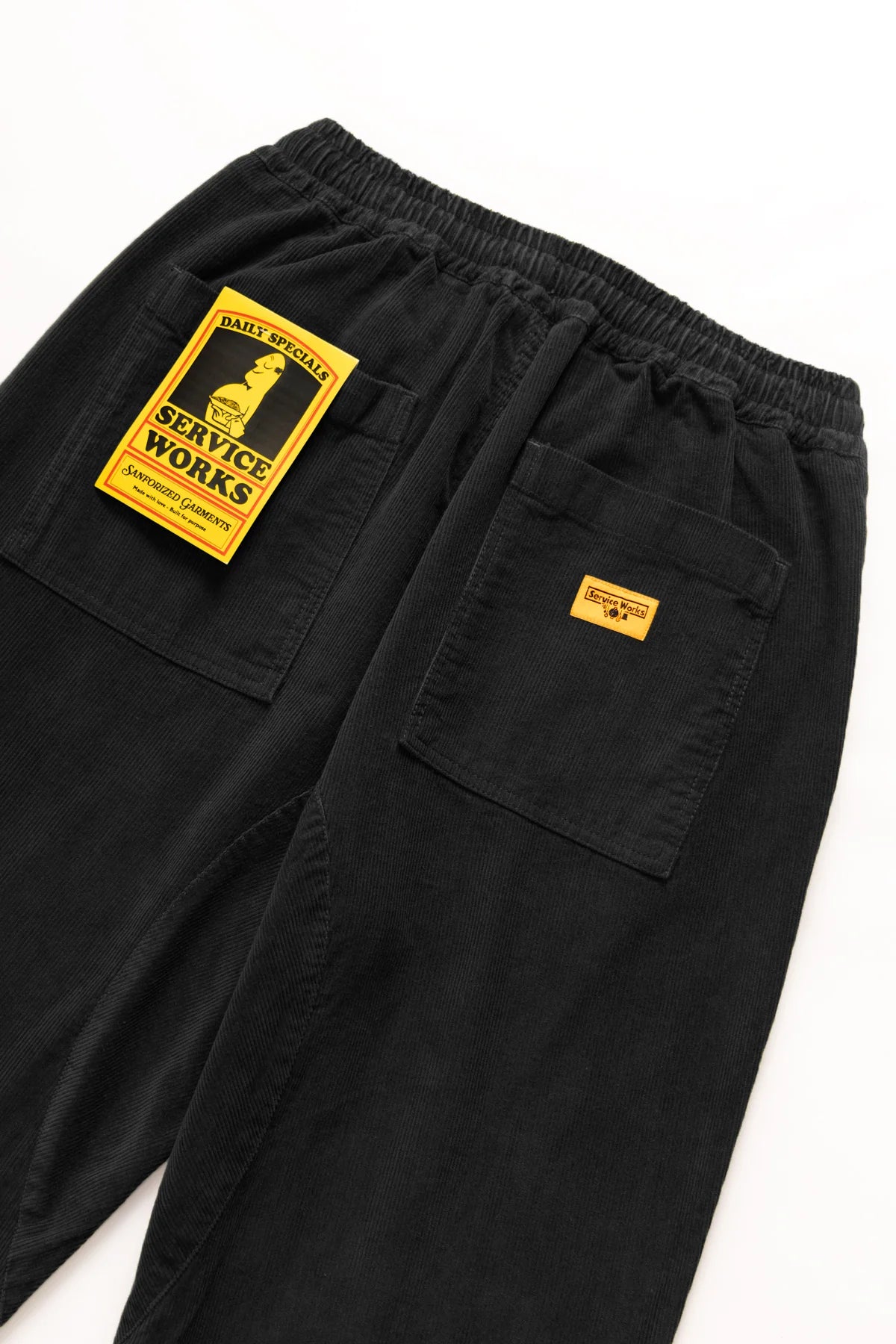 Service Works Black Corduroy Chef Pants