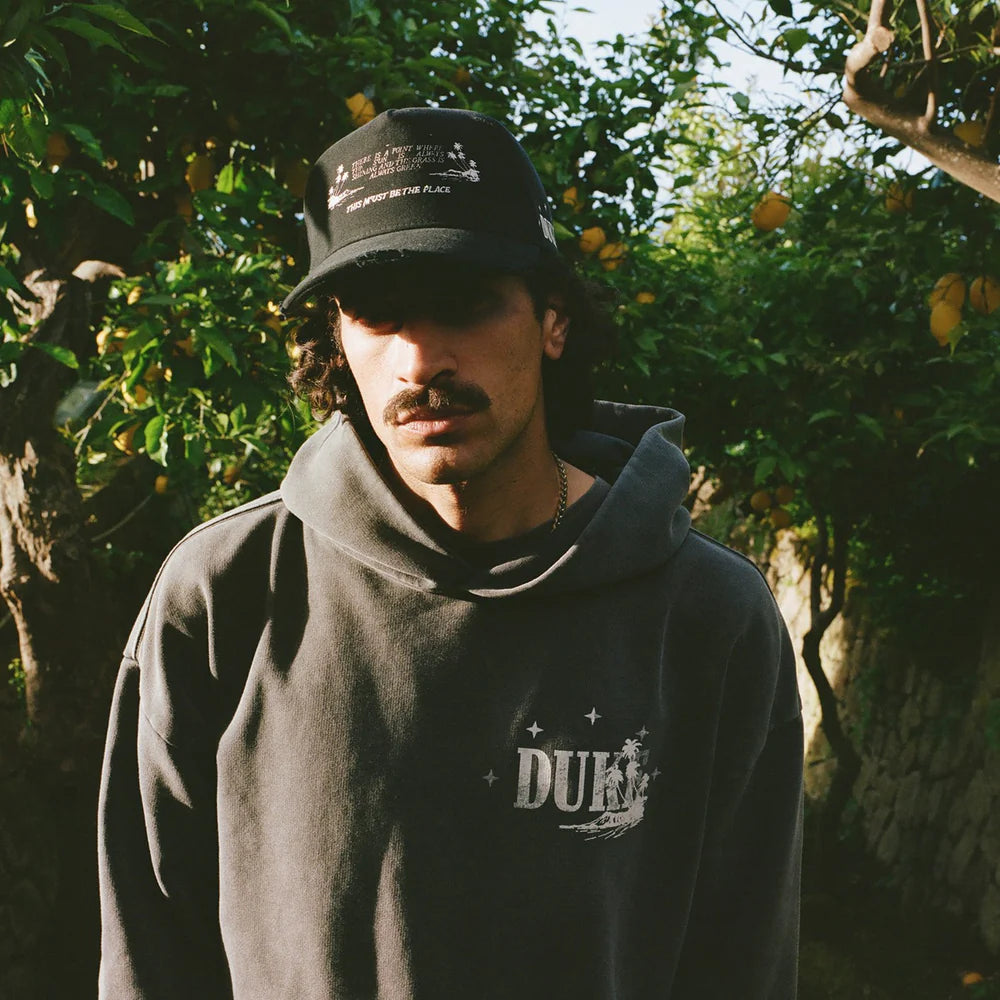 Duke + Dexter Washed Grey Poolside Story Hoodie