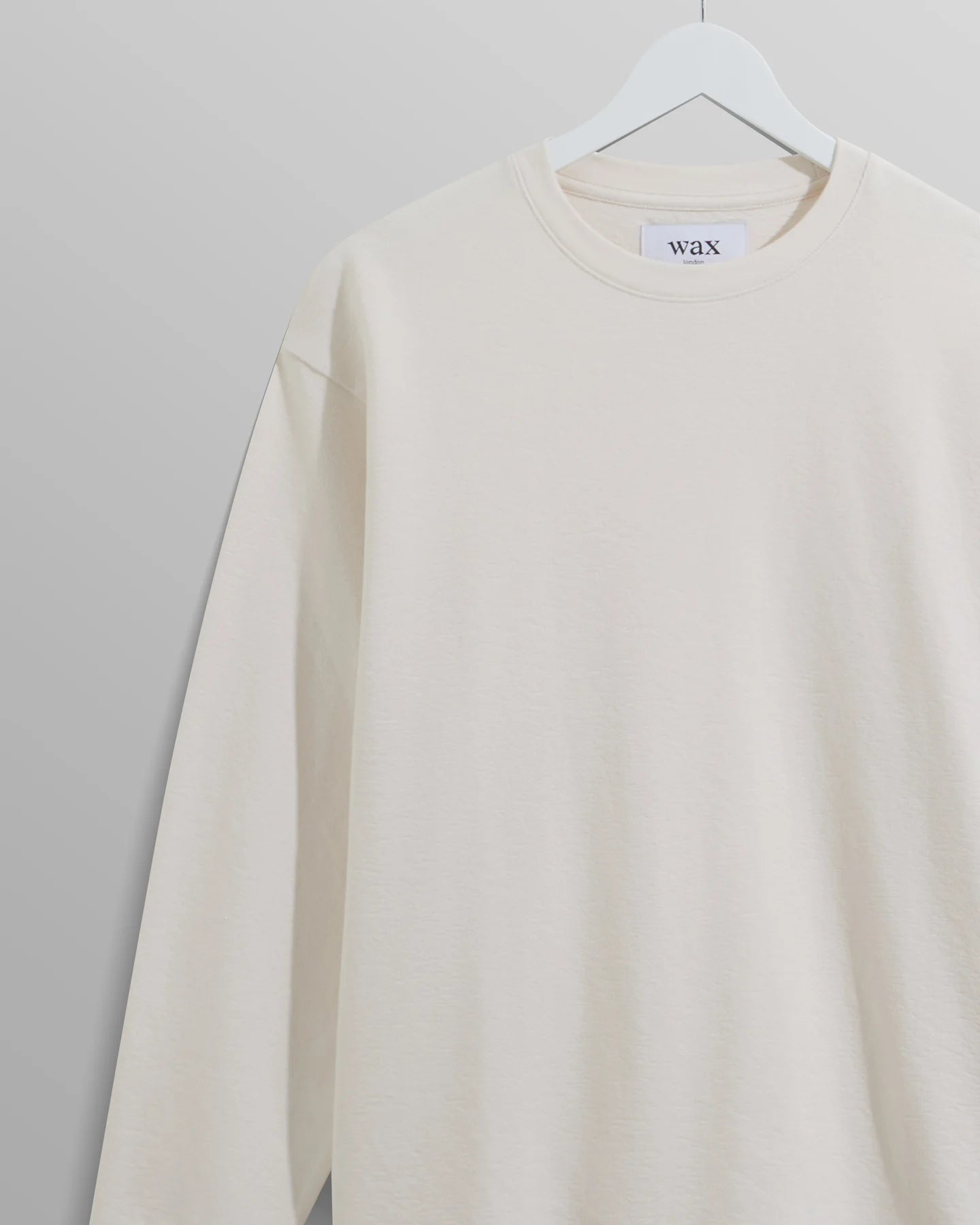Wax London Ecru Hayden Long Sleeve T-Shirt