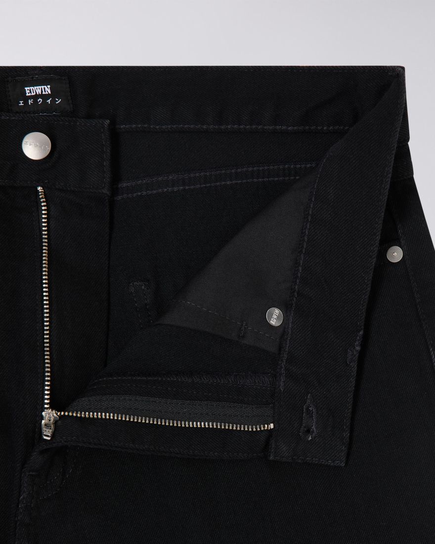 EDWIN Black Rinsed COSMOS Pant