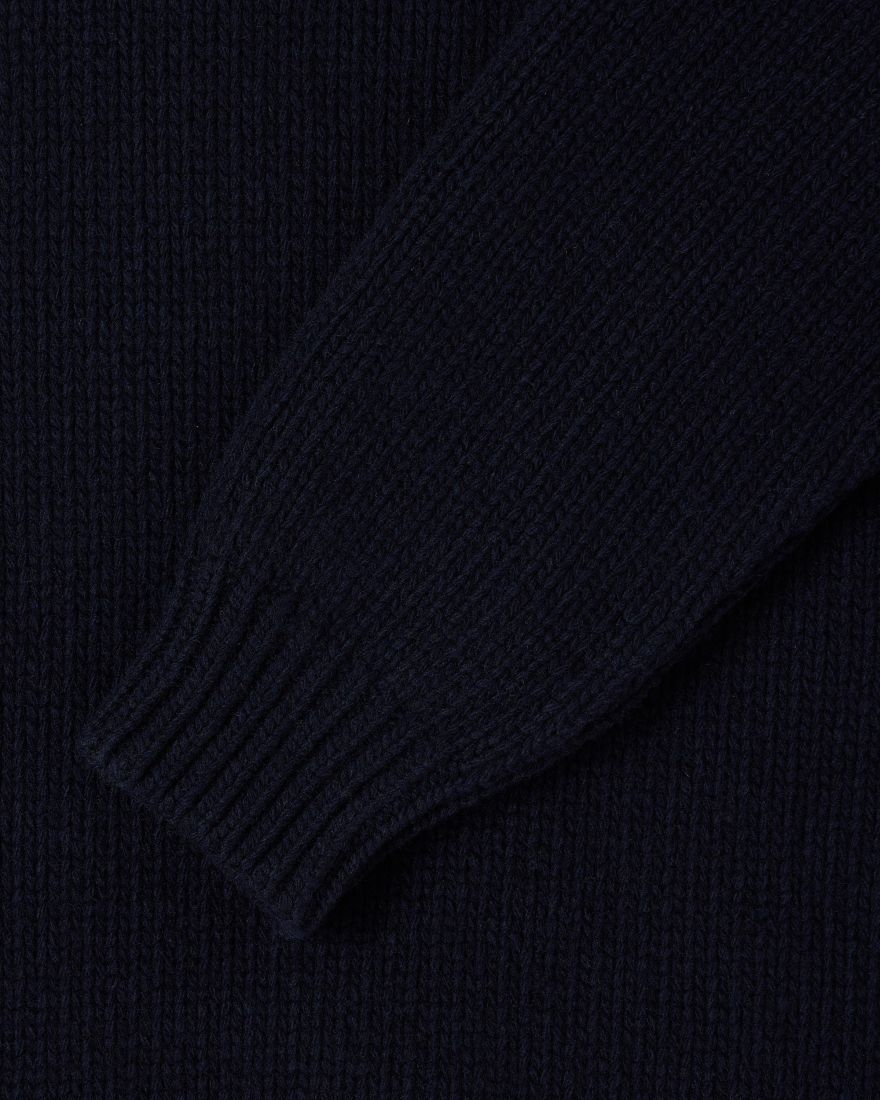 EDWIN Navy Ellis Knitted Sweatshirt
