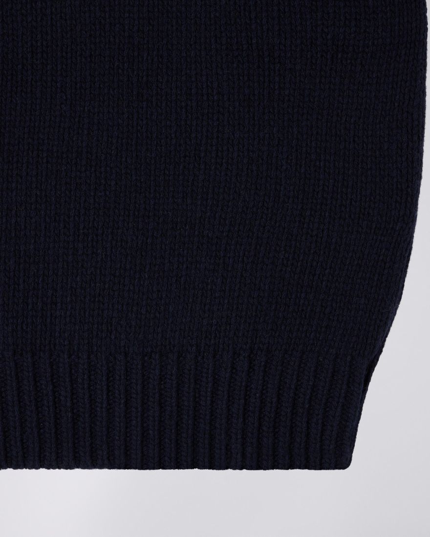 EDWIN Navy Ellis Knitted Sweatshirt