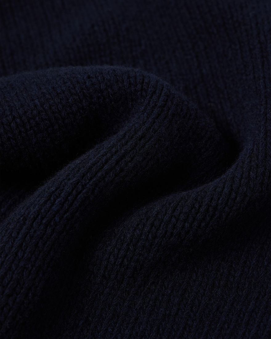 EDWIN Navy Ellis Knitted Sweatshirt