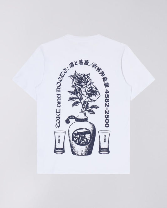 EDWIN White Sake And Roses T-Shirt