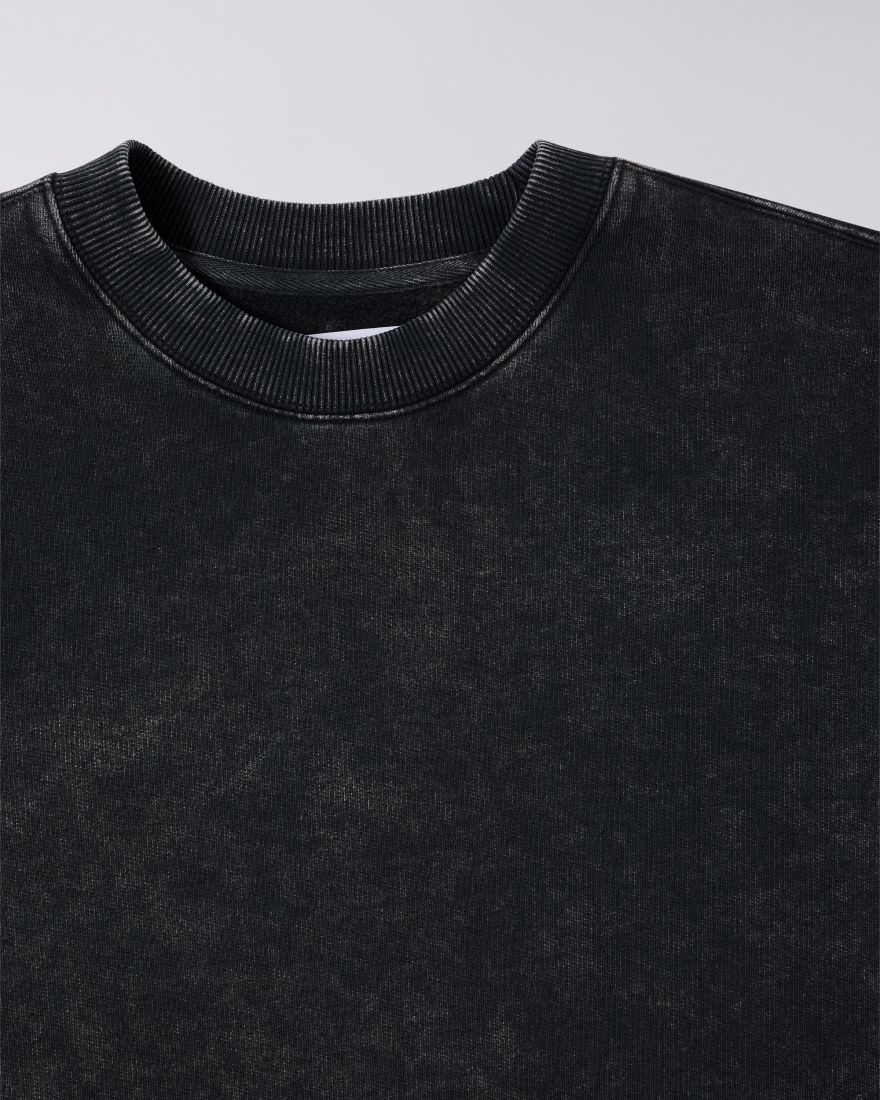 EDWIN Washed Black Axiom Crew Sweatshirt