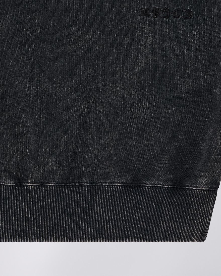 EDWIN Washed Black Axiom Crew Sweatshirt