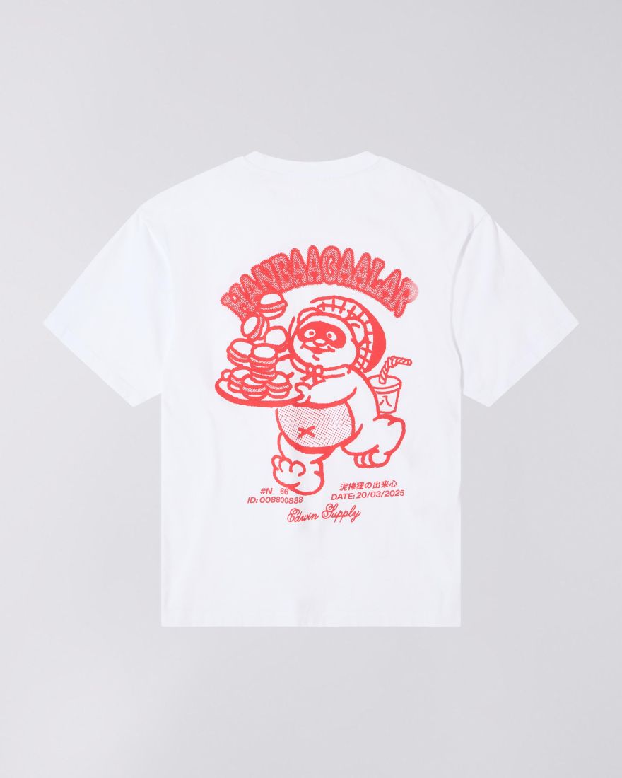 EDWIN White Tanuki T-Shirt