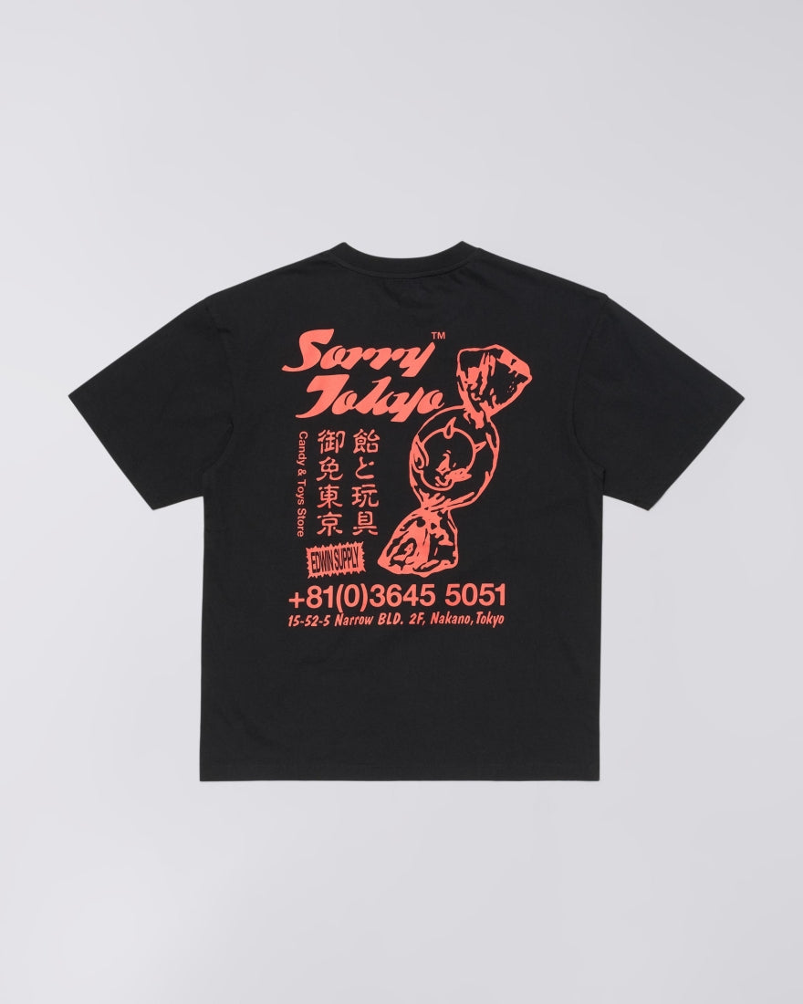 EDWIN Black Sorry Tokyo T-Shirt