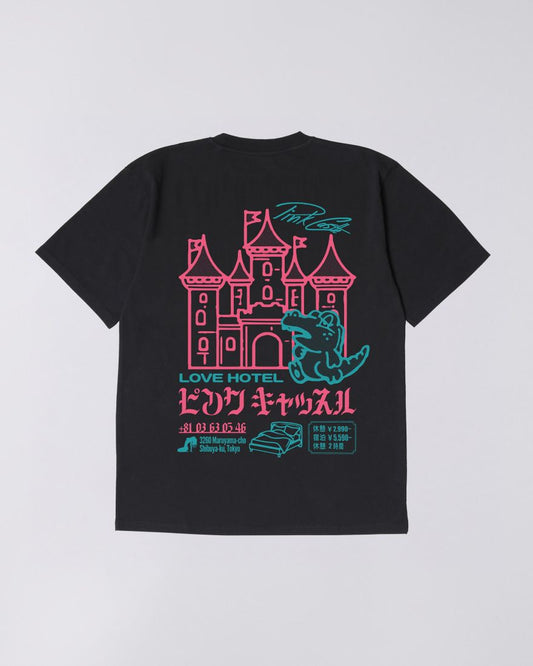 EDWIN Black Pink Castle T-Shirt