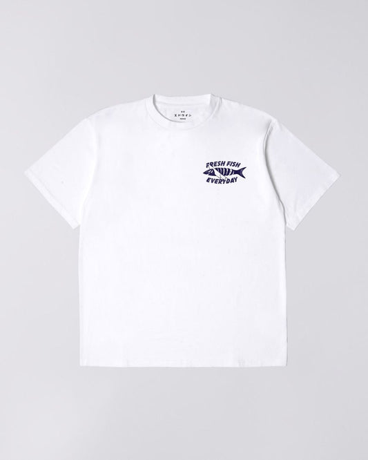 EDWIN White Monsieur Sakana T-Shirt
