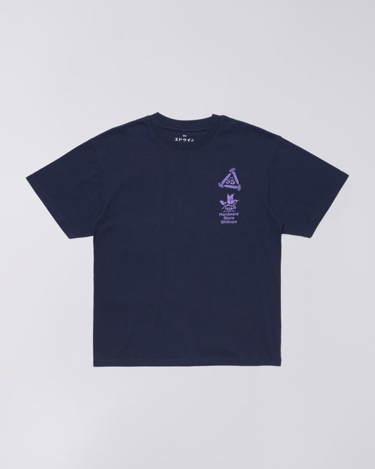 EDWIN Navy Hardwear Store T-Shirt