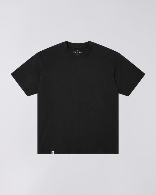 EDWIN Black Oversized Basic T-Shirt