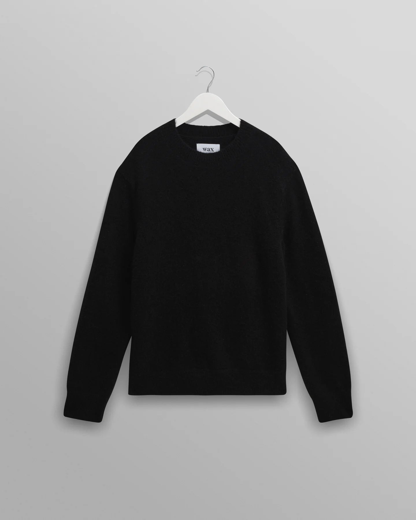 Wax London Black Fluffy Wilde Wool Sweatshirt