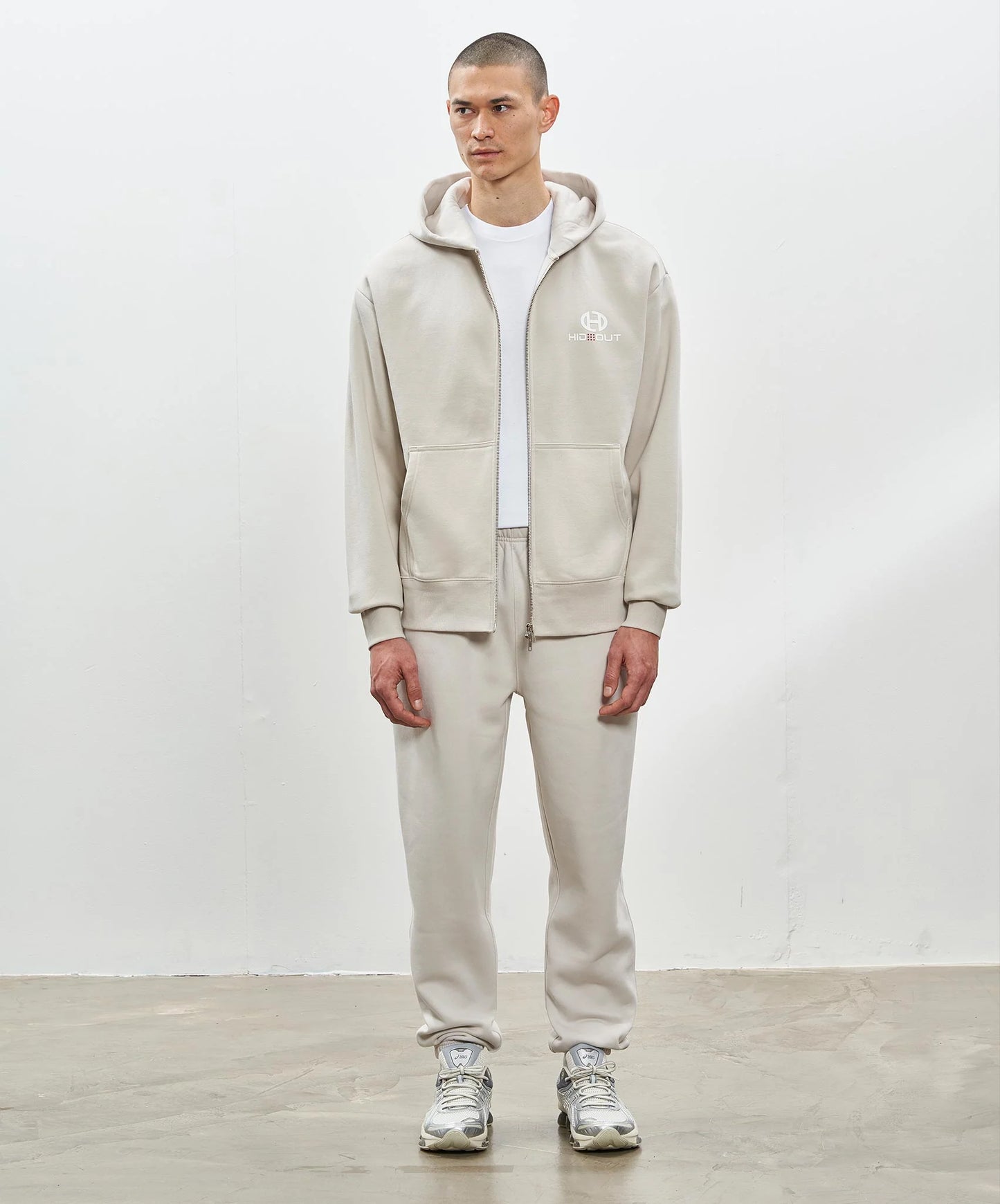 Hidden Hideout Ivory Zest Full Zip Hoodie